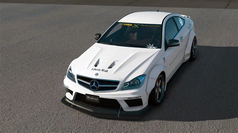 2012 Mercedes Benz C63 AMG Liberty Walk LB WORKS Livery GTA5 Mods