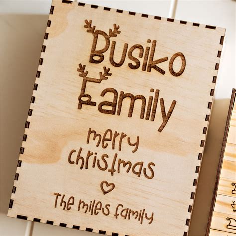 Personalised Christmas Jenga Christmas Game Tradition