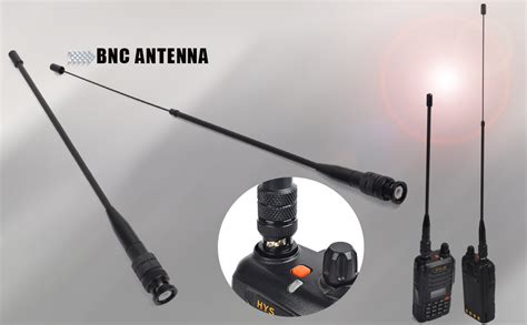 Hys Dual Band Telescopic Rod Soft Antenna Vhf Uhf Bnc M