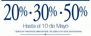 Promoción Día de las Madres Vanity 20 al 50 de descuento en prendas