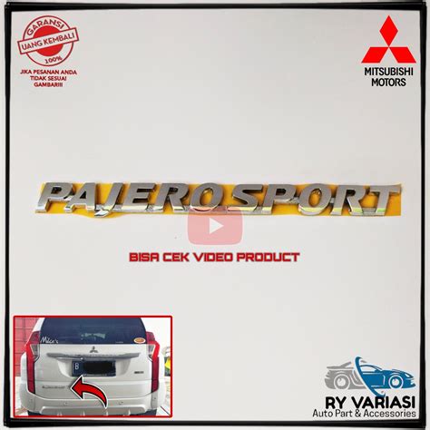 Jual Emblem Pajero Sport Original Mitsubishi Pajero Sport Shopee