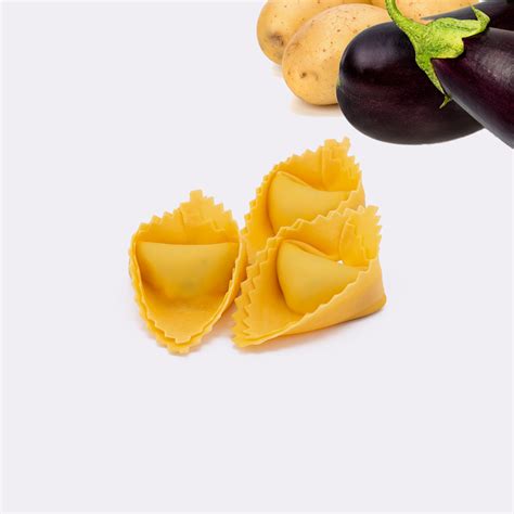 Fagottini with aubergines and potatoes - Pastificio Fantasia