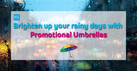 Brighten Up Your Rainy Days With Promotional Umbrellas