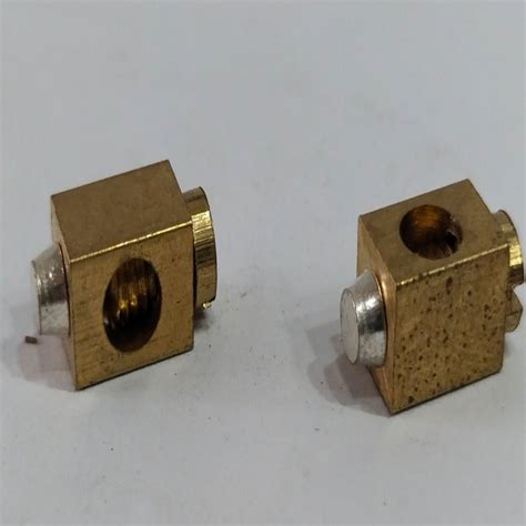 Golden Brass Switch Parts For Electrical Fittings Size Diameter 25mm