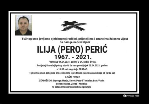 Ilija Pero Peri Osmrtnice Ksb