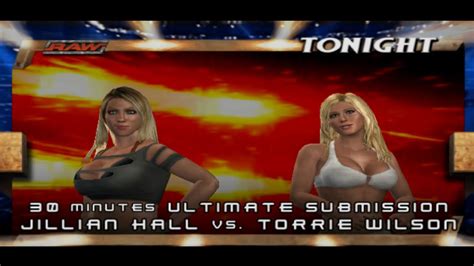 Wwe Smackdown Vs Raw 2007 Ps2 Jillian Hall Svr Torrie Wilson Ultimate Submission Match Youtube