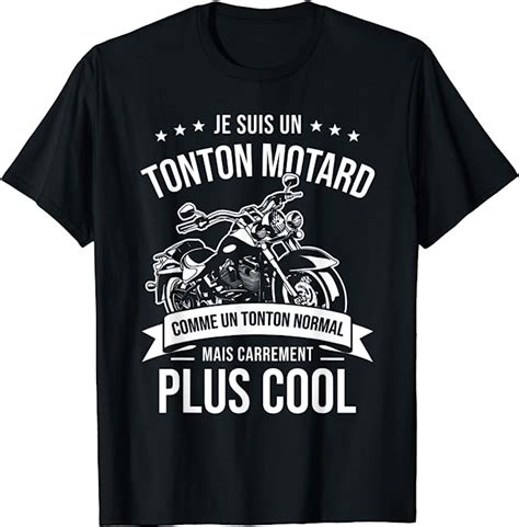 Homme Moto T Shirt Motard Tonton Moto Cadeau Motorcycle Motards T Shirt