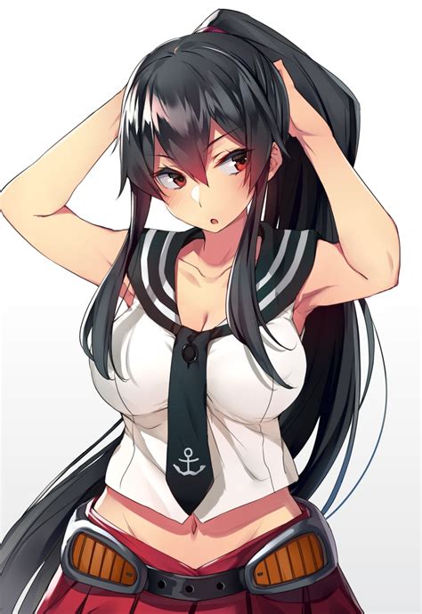 Wallpaper Yahagi Kancolle Kantai Collection Anime Girls White