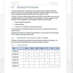 System Administration Guide Templates Sdlc Software Development