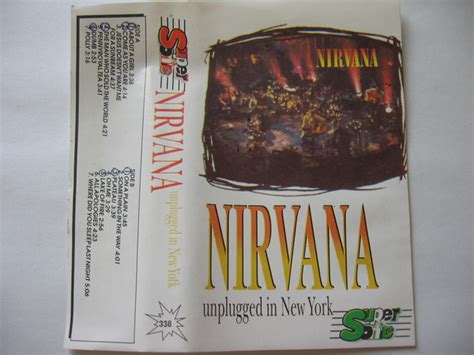 Nirvana Mtv Unplugged In New York Cassette Discogs