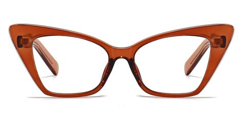 Jayana Cat Eye Brown Glasses For Women Lensmart
