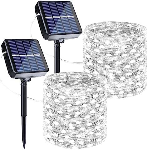 Joomer Lot De Guirlandes Lumineuses Solaires D Ext Rieur De M