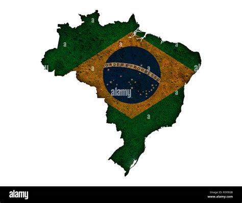 Mapa de brasil bandera Imágenes recortadas de stock Alamy