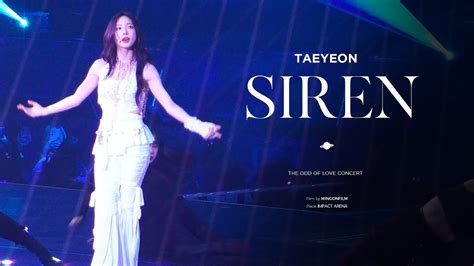 Taeyeon Siren K L The Odd Of Love Concert In Bangkok