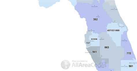 813 Area Code Map Where Is 813 Area Code In Florida