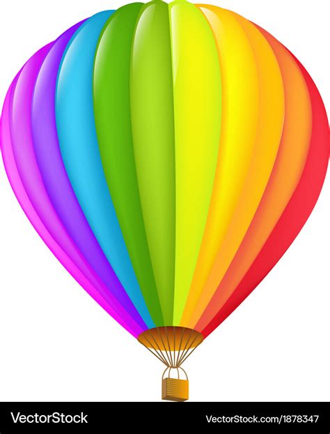 Colorful Hot Air Balloon Royalty Free Vector Image