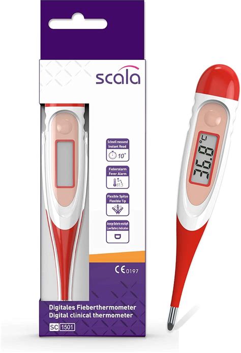 Scala Thermom Tre Fi Vre M Dical Num Rique Buccal Sc Rouge Flex