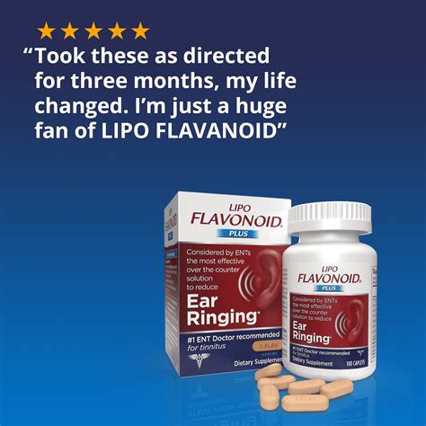 Lipo Flavonoid Plus Tinnitus Relief Ear Health Supplement With