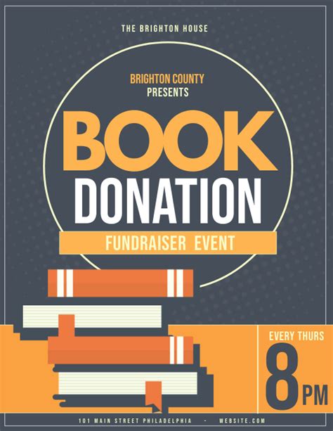 Book Donation Template Postermywall