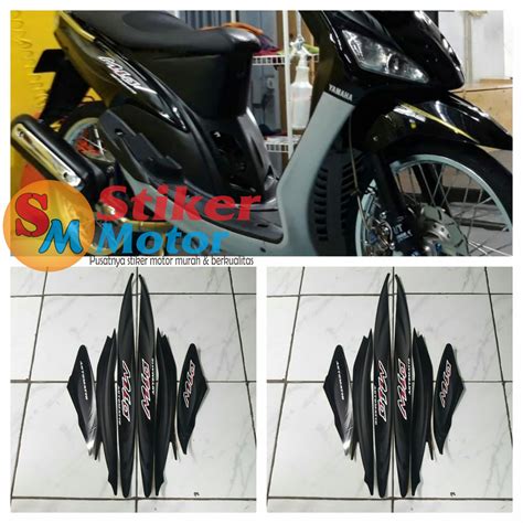 Striping Sticker Motor Yamaha Mio Sporty 2007 Std Full Hitam Lazada