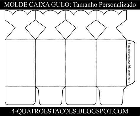 Molde Limpo Para Imprimir Png Caixa Bala