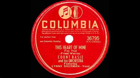 1945 Count Basie With Strings This Heart Of Mine Lynne Sherman