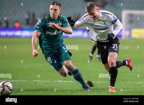 Warsaw Poland 02nd Mar 2022 Bartosz Slisz Of Legia And Kryspin