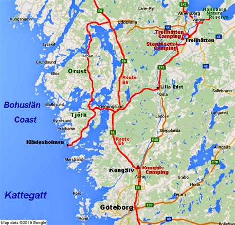 Göteborg, Kungälv, and Trollhättan