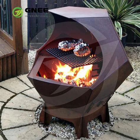 High Quality Corten Steel Outdoor Grill Corten Barbecue Grill Outdoor