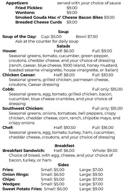 Paradise Grill & Cafe Menu, Moscow, ID