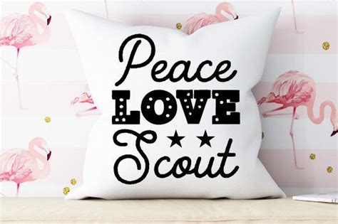 Peace Love Scout Graphic By Creative Creator Creative Fabrica