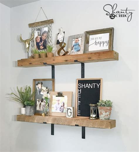 DIY Chunky Industrial Shelves - Shanty 2 Chic