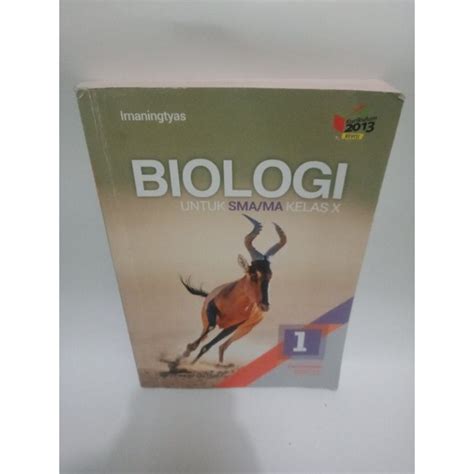 Jual Buku Biologi Untuk SMA Kelas 1 Karangan Irnaningtyas Shopee