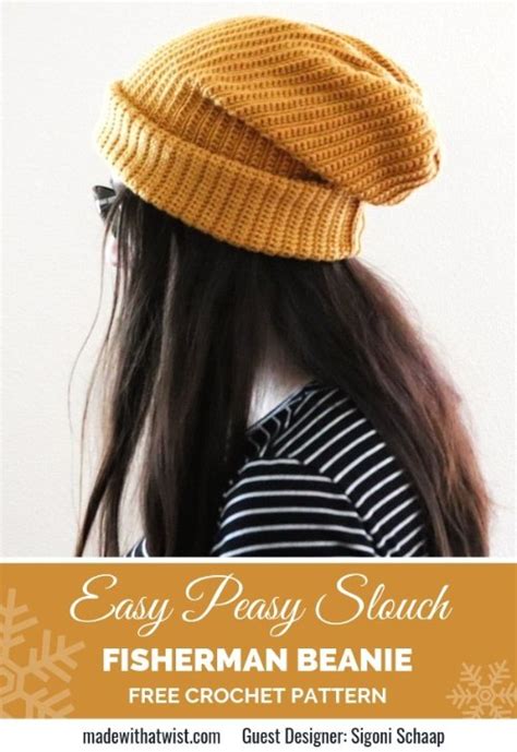 Free Crochet Pattern Fisherman Beanie · Free Crochet Patterns