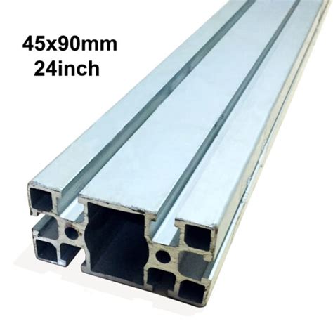 45x90mm 24inch Length Aluminium Extrusion T Slot Profile For Cnc