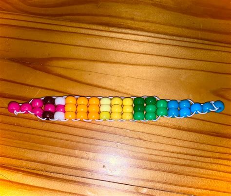 Lgbt Rainbow Pride Kandi Worm On A String Etsy