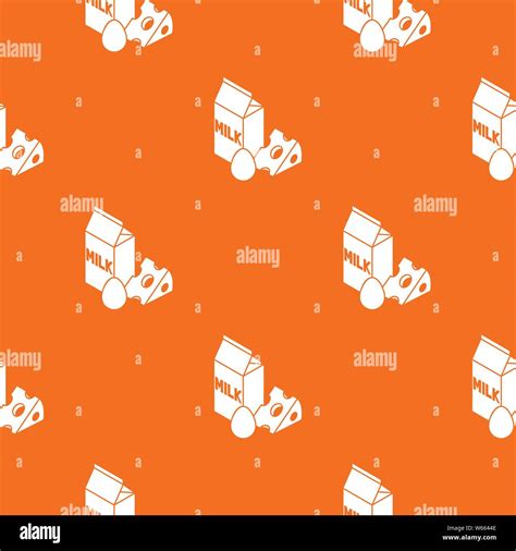 Milk Product Pattern Vector Orange Stock Vector Image And Art Alamy