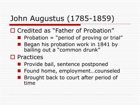 Ppt The History Of Probation Powerpoint Presentation Free Download