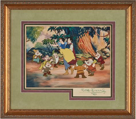 Lot 560: Walt Disney signed Snow White Animation Cel | Case Auctions