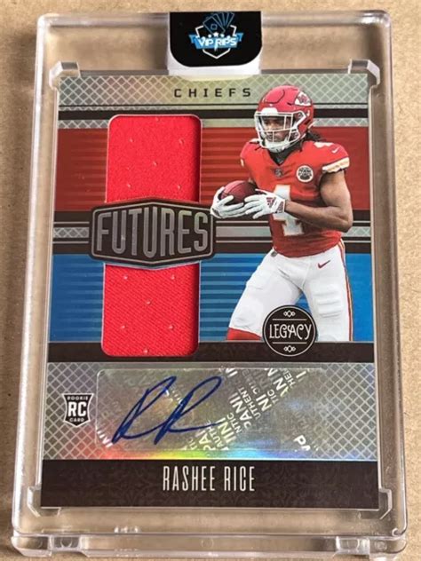 2023 PANINI LEGACY Futures Rashee Rice DOUBLE PATCH RPA Argent 067 249