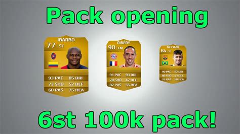 Fifa 14 Ultimate Team Svenska Pack Opening 6st 100k Pack YouTube