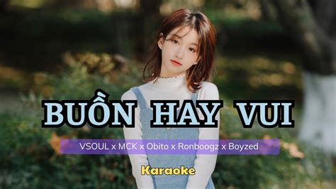 Karaoke Bu N Hay Vui Vsoul X Mck X Obito X Ronboogz X Boyzed Youtube