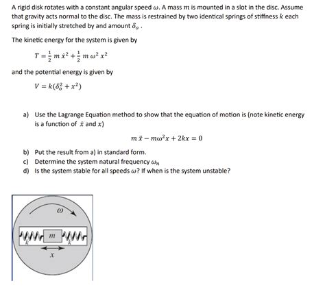 Solved A rigid disk rotates with a constant angular speed ω Chegg