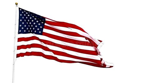 American Waving Flag Seamless Loop Animation. 4K Resolution Stock Video ...