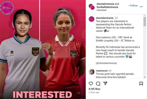 Noa Leatomu Estelle Loupatty Tertarik Perkuat Timnas Wanita Indonesia