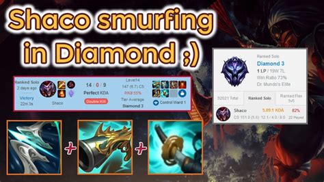 82 Winrate Shaco To Diamond 3 Season 11 Ranked League Of Legends Full Gameplay Infernal