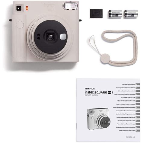 Fujifilm Pack Instax Square Sq Appareil Photo Instantan Blanc Craie