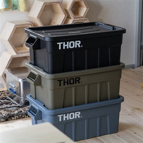 【楽天市場】thor コンテナ 収納ボックス コンテナボックス おしゃれ Box プラスチック 53l アウトドア Thor Large