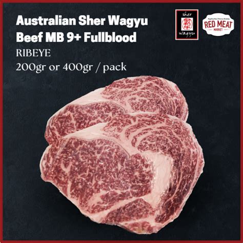 Jual Australian Premium Wagyu Ribeye MB Grade 9 Full Blood SHER