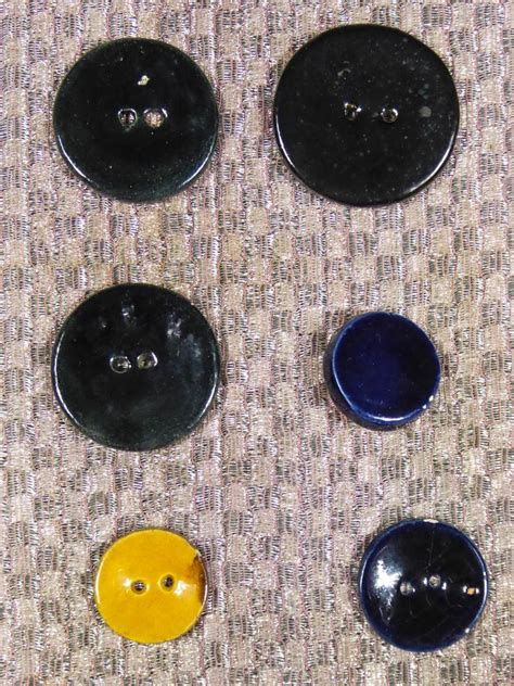 Ceramic Buttons Possibly Jean Cl Ment For Elsa Schiaparelli Circa